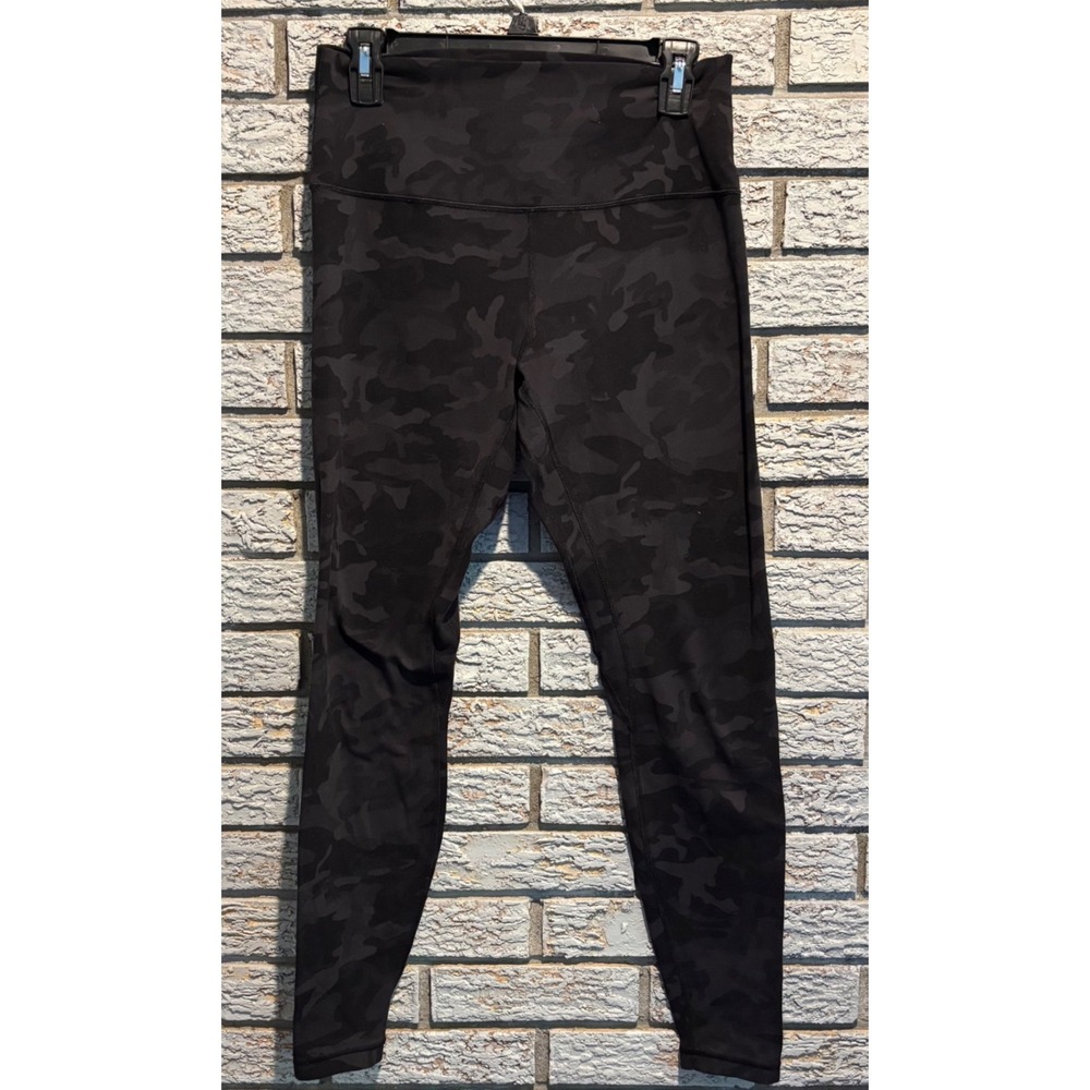 Lululemon Wunder Under High Rise Leggings Camo Deep Coal Multi 10